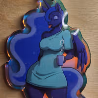 Princess Luna Sleepy Furry Keychain | My Little Pony Acrylic Keychain SFW My Little Pony,Princess Luna Sleepy Keychain,furry keychain,sfw keychain