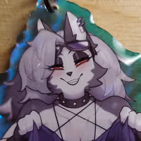 Brelok Loona Big Boobs | Helluva Boss Akrylowy brelok NSFW loona nsfw,loona keychain,furry keychain,Helluva Boss,nsfw keychain