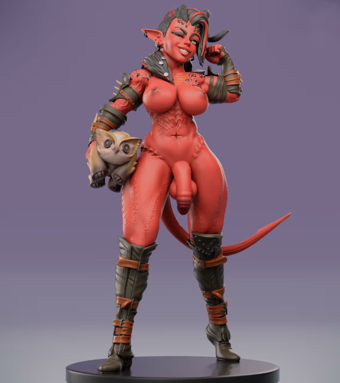 Statue Karlach | Baldur's Gate 3 Fan art par Jigglystix SFW,NSFW,Futa 3d printed statue,3d printed,nsfw statue,3d printed figure,futa statue,Karlach Statue,Baldur's Gate Statue,futa figurines,futanari figurines,futanari statue