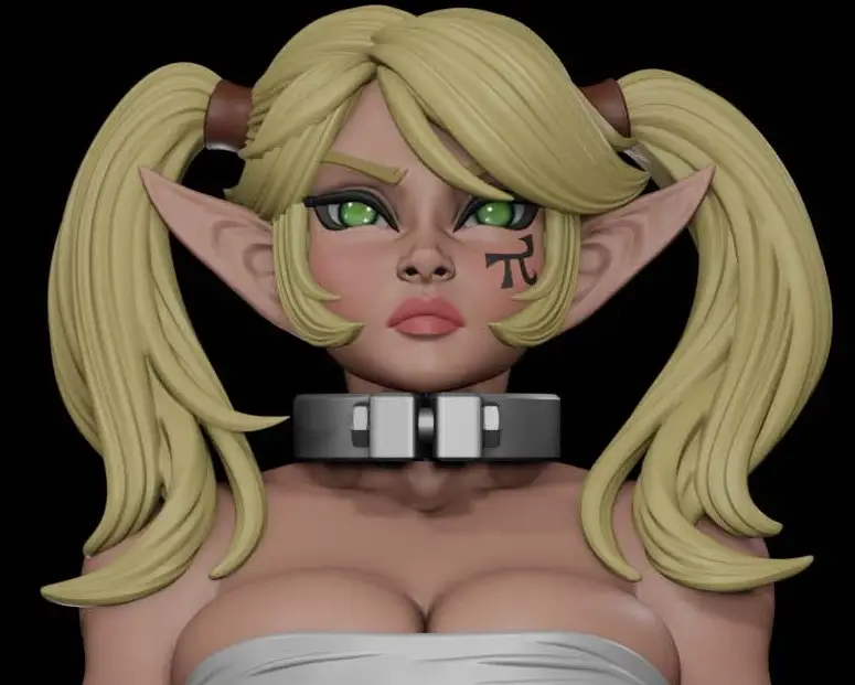 Slave Elf Loliel Girl Statue | Original Fan Art by Digital Dark SFW,NSFW,Futa 3d printed statue,3d printed,nsfw statue,3d printed figure,futa statue,Slave Elf Loliel Girl Statue,futa figurines,futanari figurines,futanari statue