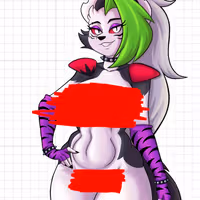 Roxanne v7 Sticker | Five Nights at Freddy's Vinyl Sticker NSFW furry sticker,roxanne sticker,Nights at Freddy's,nsfw sticker,stickers