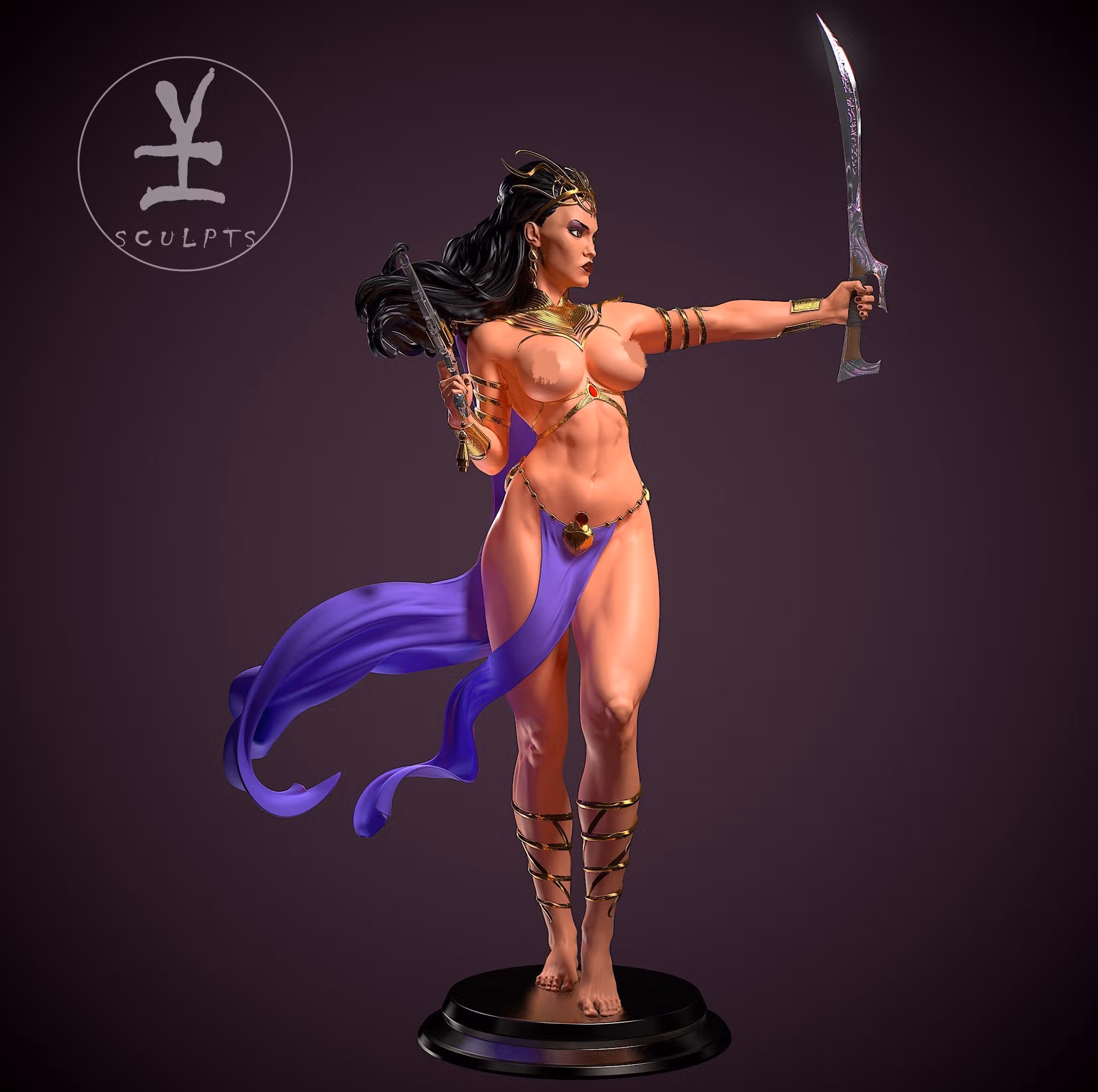 Statue Dejah Thoris | Princess of Mars Fan art par Yan-H SFW,NSFW 3d printed,3d printed statue,nsfw statue,3d printed figure,Dejah Thoris statue,Princess of Mars statue