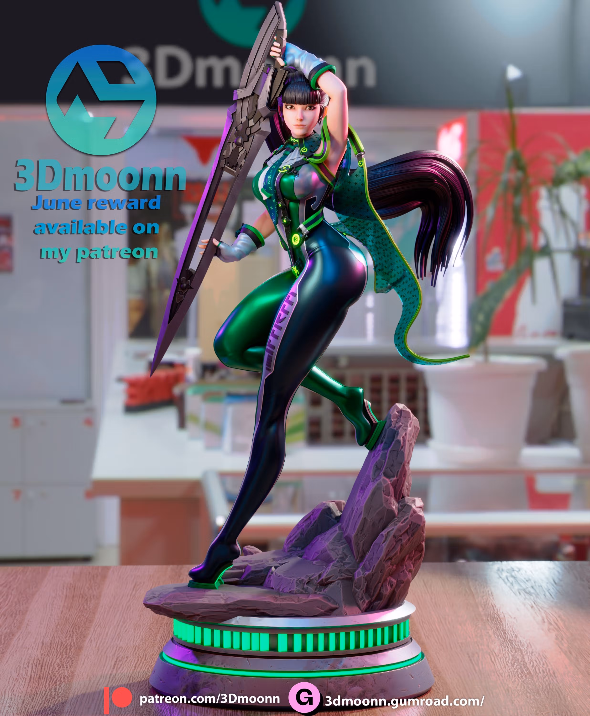 EVE Statue | Stellar Blade Fan Art by 3Dmoonn SFW,NSFW 3d printed statue,3d printed,eve statue,Stellar Blade,nsfw statue