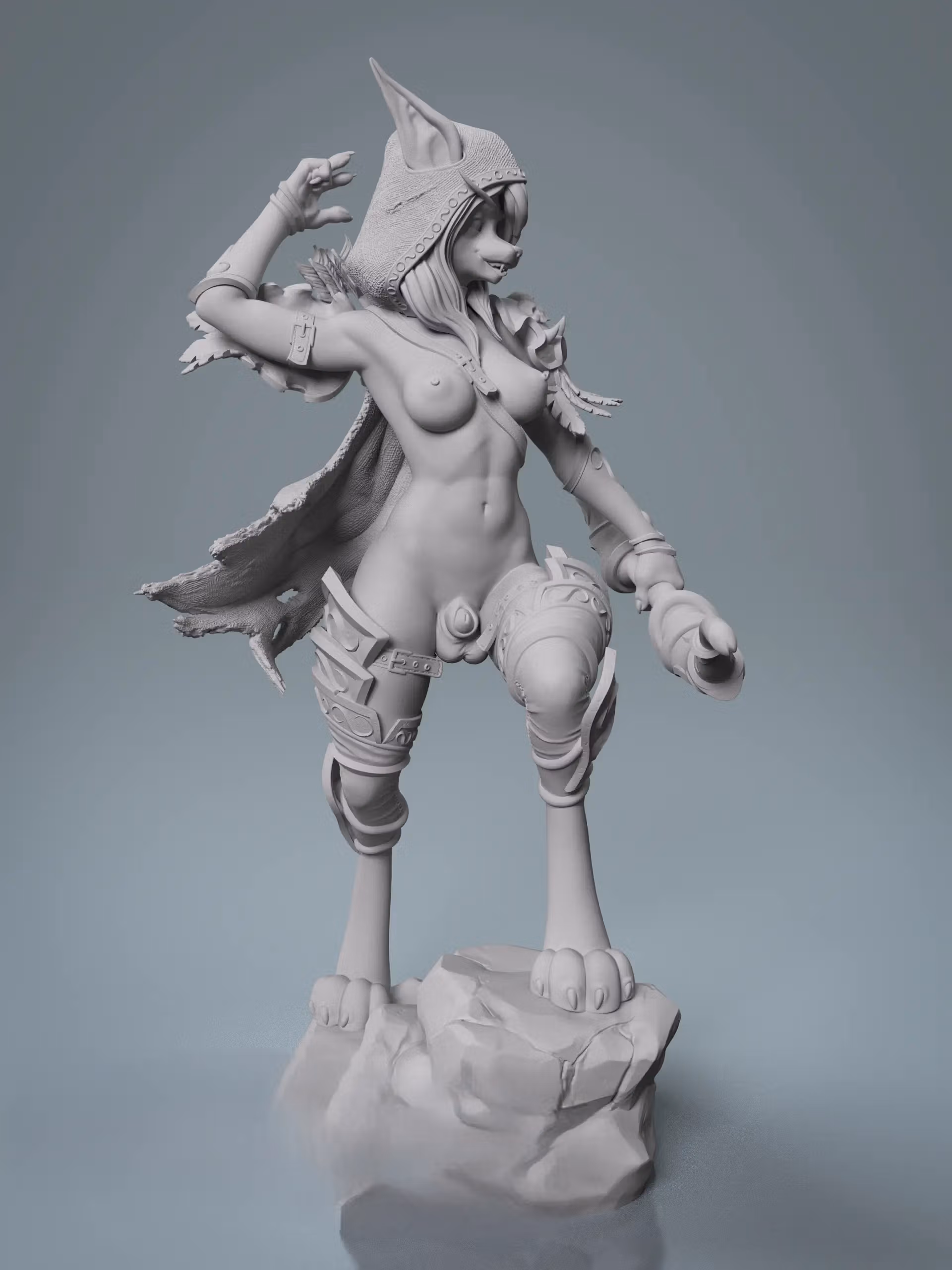 Sylvanas Windrunner Furry Statue | World of Warcraft Fan Art by Anyonensfw SFW,NSFW,Futa 3d printed,3d printed statue,nsfw statue,futa statue,furry statue,Sylvanas Windrunner Statue,World of Warcraft Statue,futa figurines,futanari figurines,futanari statue