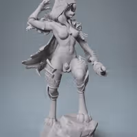 Sylvanas Windrunner Furry Statue | World of Warcraft Fan Art by Anyonensfw SFW,NSFW,Futa 3d printed,3d printed statue,nsfw statue,futa statue,furry statue,Sylvanas Windrunner Statue,World of Warcraft Statue,futa figurines,futanari figurines,futanari statue