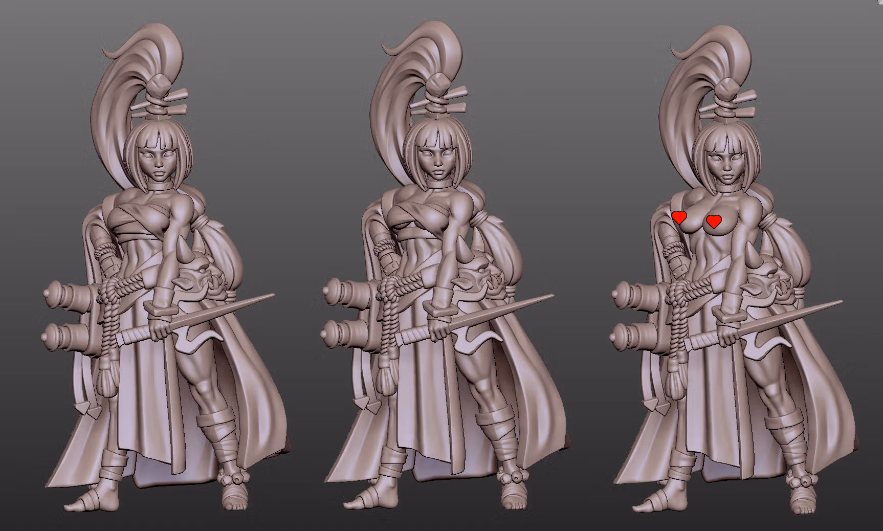 Rin Shadowdancer Ninja Miniature | DnD Fan Art by Gaz Minis SFW,NSFW 3d printed,miniature,dnd miniature,Rin Shadowdancer Ninja,3d printed miniature,nsfw miniature