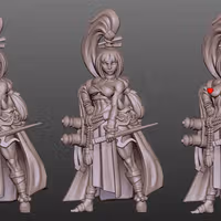 Rin Shadowdancer Ninja Miniature | DnD Fan Art by Gaz Minis SFW,NSFW 3d printed,miniature,dnd miniature,Rin Shadowdancer Ninja,3d printed miniature,nsfw miniature