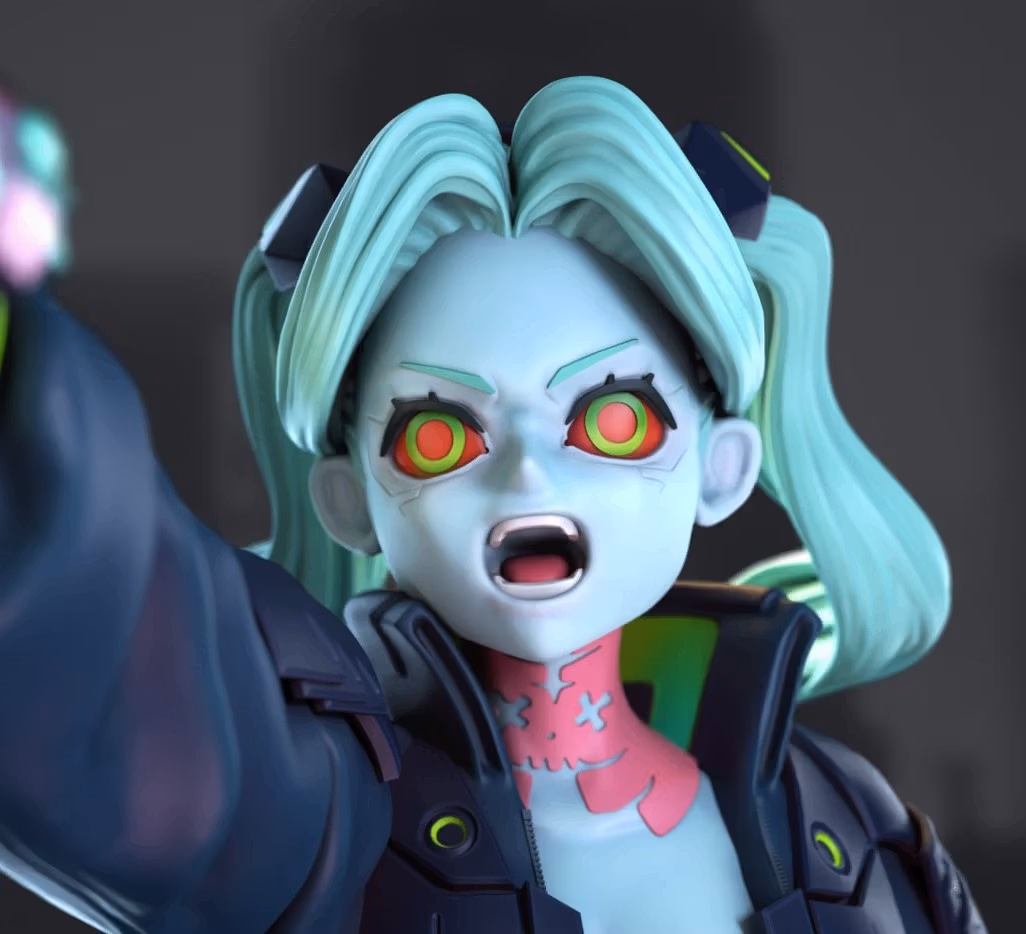 Rebecca Statue | Cyberpunk Edgerunners Fan Art by Azerama SFW,NSFW 3d printed,3d printed statue,nsfw statue,Rebecca statue,Cyberpunk Edgerunners statue