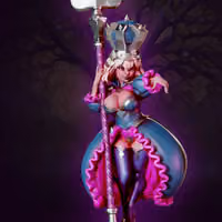 The Queen of Spades Miniature | DnD Fan Art by Gaz Minis SFW,NSFW 3d printed,miniature,dnd miniature,The Queen of Spades,3d printed miniature,nsfw miniature