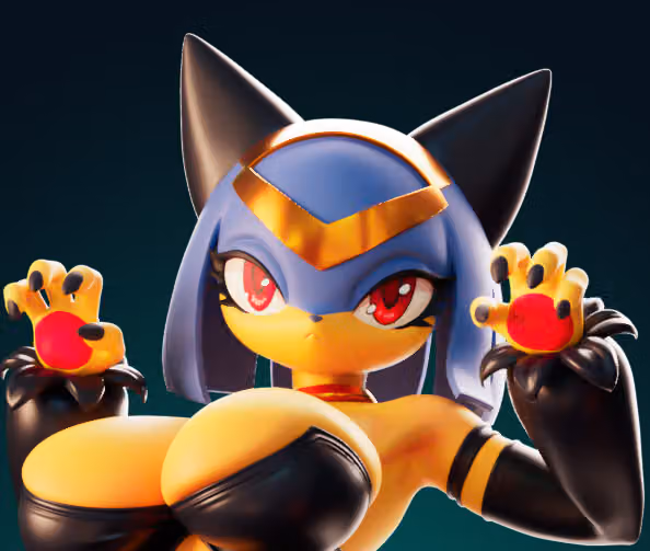 Sekhmet Furry Statue | Palworld Fan Art by Officer Rhu SFW,NSFW,Futa 3d printed statue,3d printed,3d printed figure,Sekhmet Statue,Palworld Statue,nsfw statue