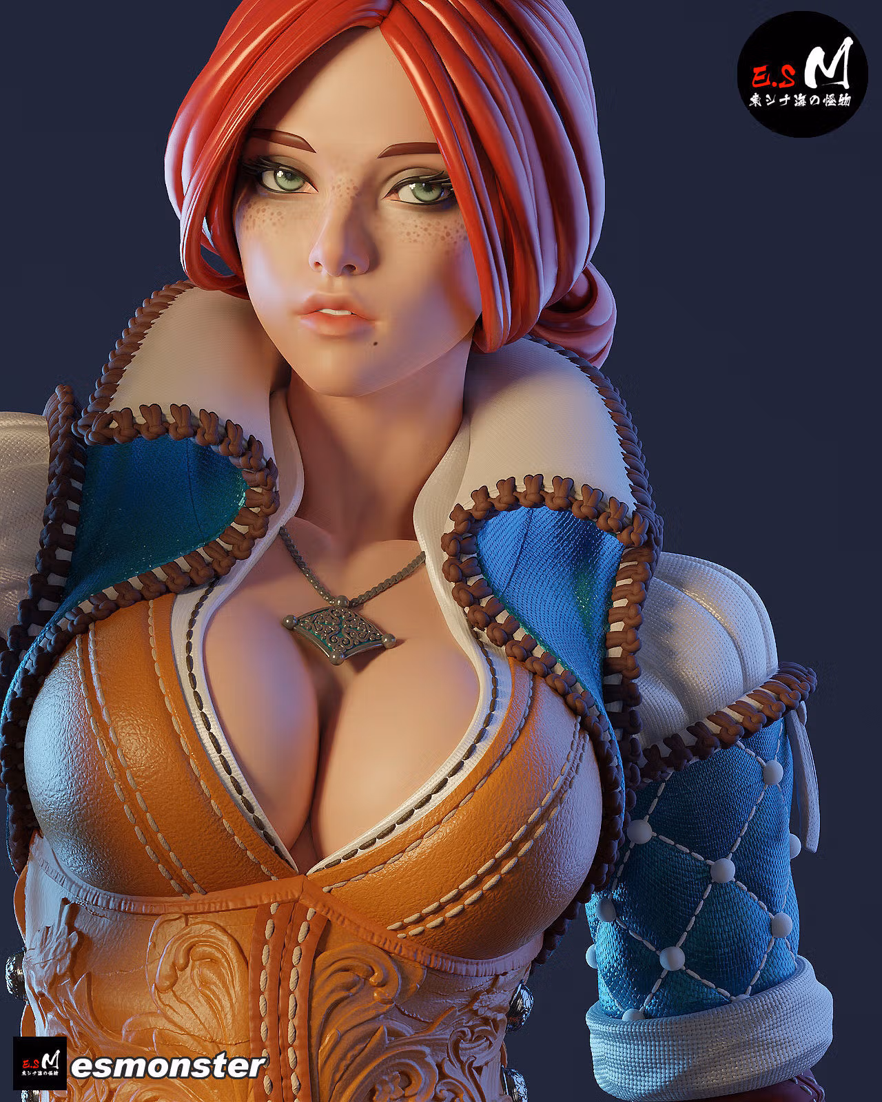 Triss Merigold Statue | The Witcher Fan Art by E.S Monster SFW,NSFW 3d printed statue,3d printed,nsfw statue,3d printed figure,Triss Merigold Statue,The Witcher Statue 