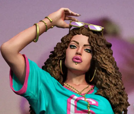 Cover Girl Statue | GTA 6 Fan Art by Exclusive3dprints SFW,NSFW 3d printed,3d printed statue,3d printed figure,Cover Girl Statue,gta statue,nsfw statue