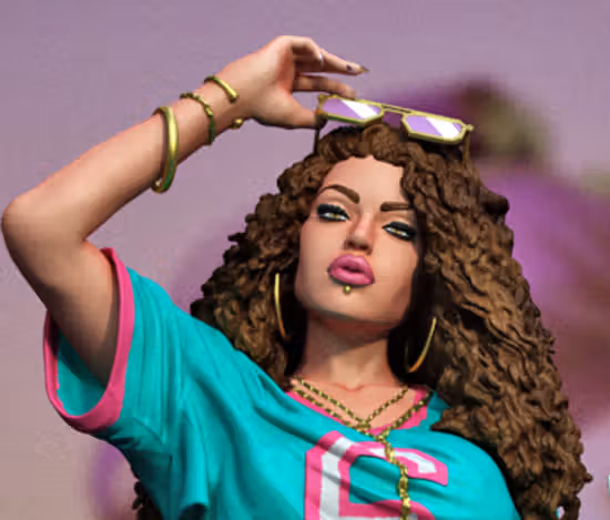 Cover Girl Statue | GTA 6 Fan Art by Exclusive3dprints SFW,NSFW 3d printed,3d printed statue,3d printed figure,Cover Girl Statue,gta statue,nsfw statue