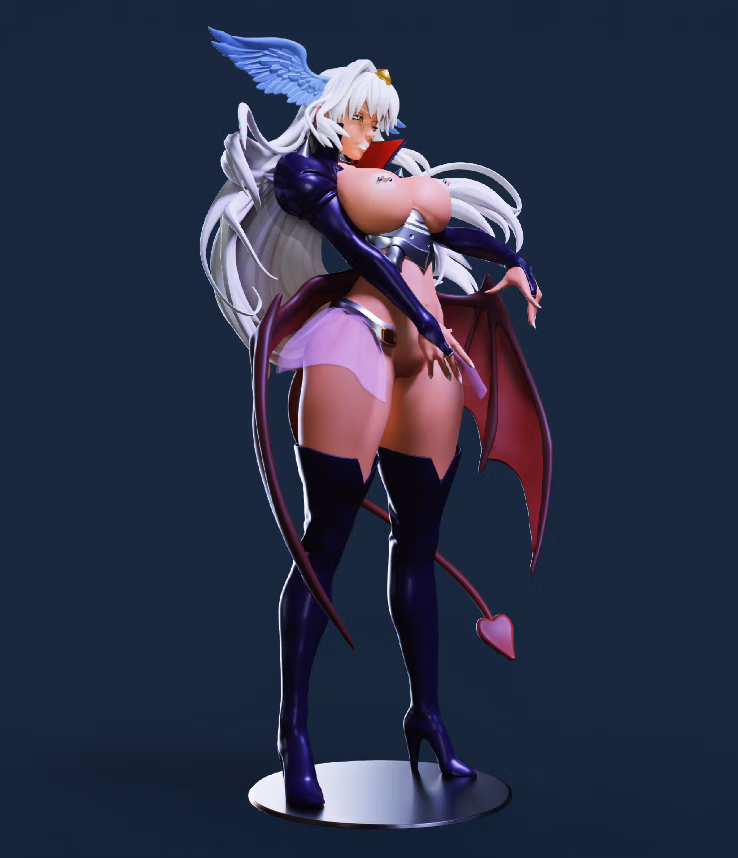 Nailkaiser Statue | Mahou Kaiju Fan Art by Freyas Fantasys NSFW,Futa 3d printed statue,3d printed,3d printed figure,Nailkaiser Statue,Mahou Kaiju Statue,nsfw statue,futa figurines,futanari figurines,futanari statue,futa statue