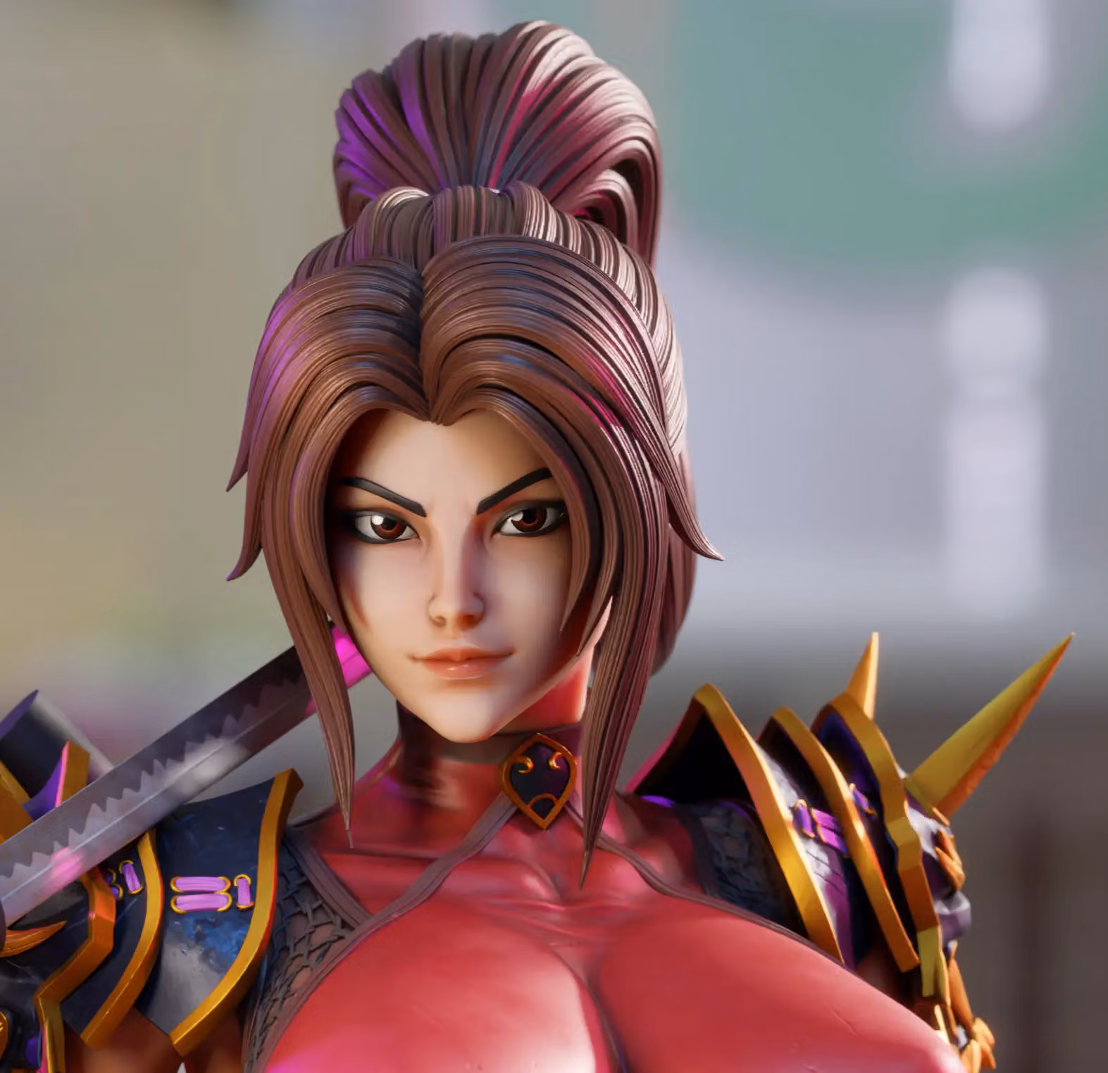 Taki Statue | Soul Calibur Fan Art by 3Dmoonn SFW,NSFW 3d printed,3d printed statue,Taki Statue,Soul Calibur statue,nsfw statue
