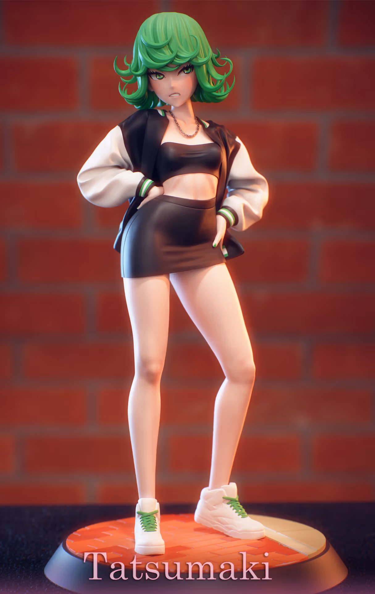 Tatsumaki Statue | One-Punch Man Fan Art by EggmaStudios SFW,NSFW 3d printed statue,3d printed,3d printed figure,One-Punch Man Statue,Tatsumaki Statue,nsfw statue