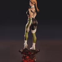 Sonya Blade Statue | Mortal Kombat Fan Art by Abe3D SFW,NSFW 3d printed statue,nsfw statue,Sonya Blade statue,mortal kombat,3d printed figure,3d printed