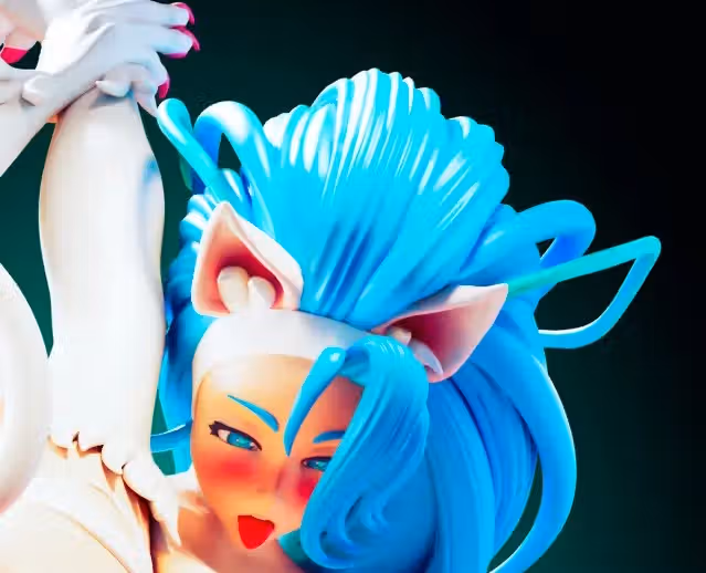 Felicia Stacked Statue | Darkstalkers Fan Art by Officer Rhu SFW,NSFW,Futa 3d printed statue,3d printed,nsfw statue,furry statue,futa statue,Felicia Stacked Statue,Darkstalkers Statue,futa figurines,futanari figurines,futanari statue
