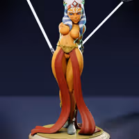 Statue Ahsoka | Star Wars Fan art par Jigglystix SFW,NSFW,Futa 3d printed statue,3d printed,nsfw statue,3d printed figure,futa statue,Ahsoka Statue,Star Wars Statue,futa figurines,futanari figurines,futanari statue