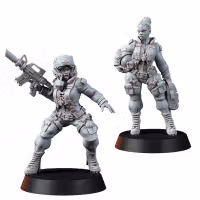 Jungle Fighters Mega Pack Miniature | 40k Fan Art by Across the Realms SFW 3d printed miniature,3d printed,miniature,sfw miniature,warhammer 40k,40k miniature,Jungle Fighters,Grimdark