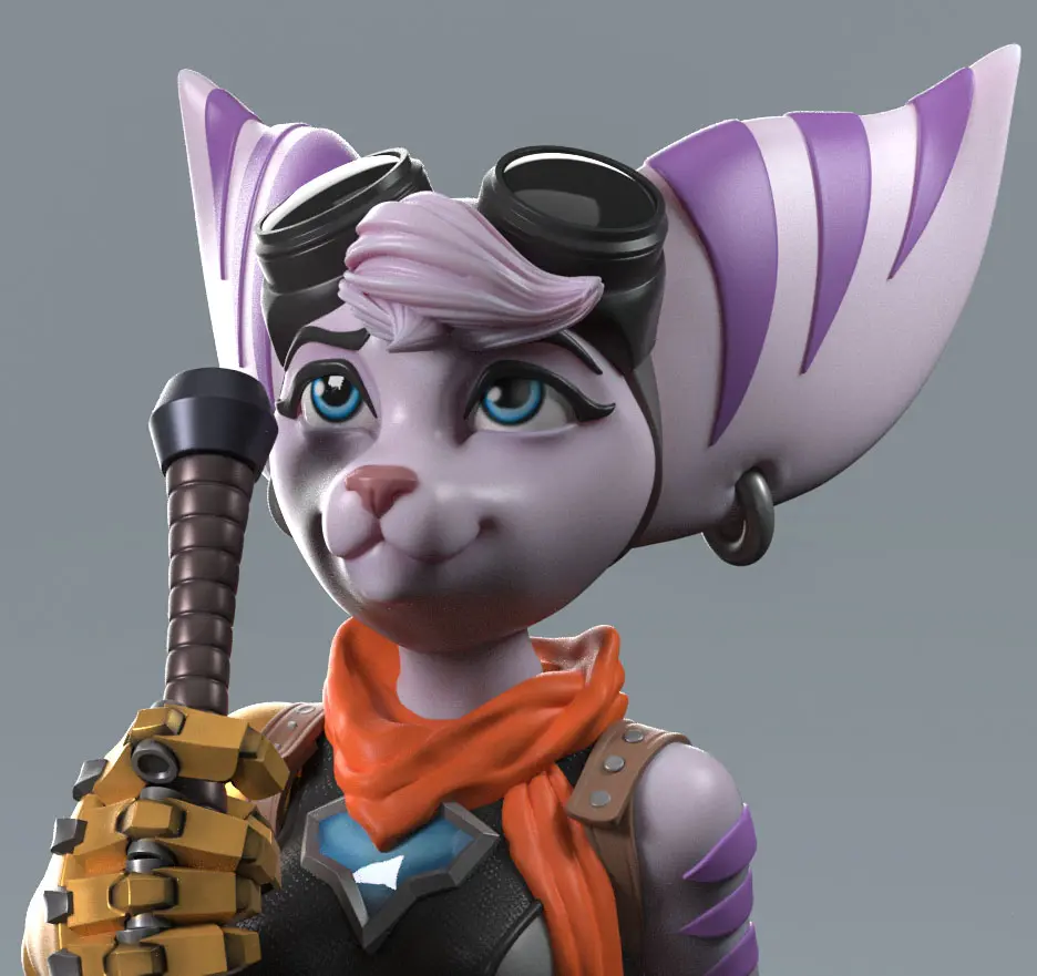 Rivet Statue | Ratchet And Clank Fanart von Anyonensfw SFW,NSFW,Futa 3d printed statue,3d printed,nsfw statue,3d printed figure,furry statue,Rivet Statue,Ratchet And Clank statue ,futanari figurines,futanari statue,futa statue,futa figurines