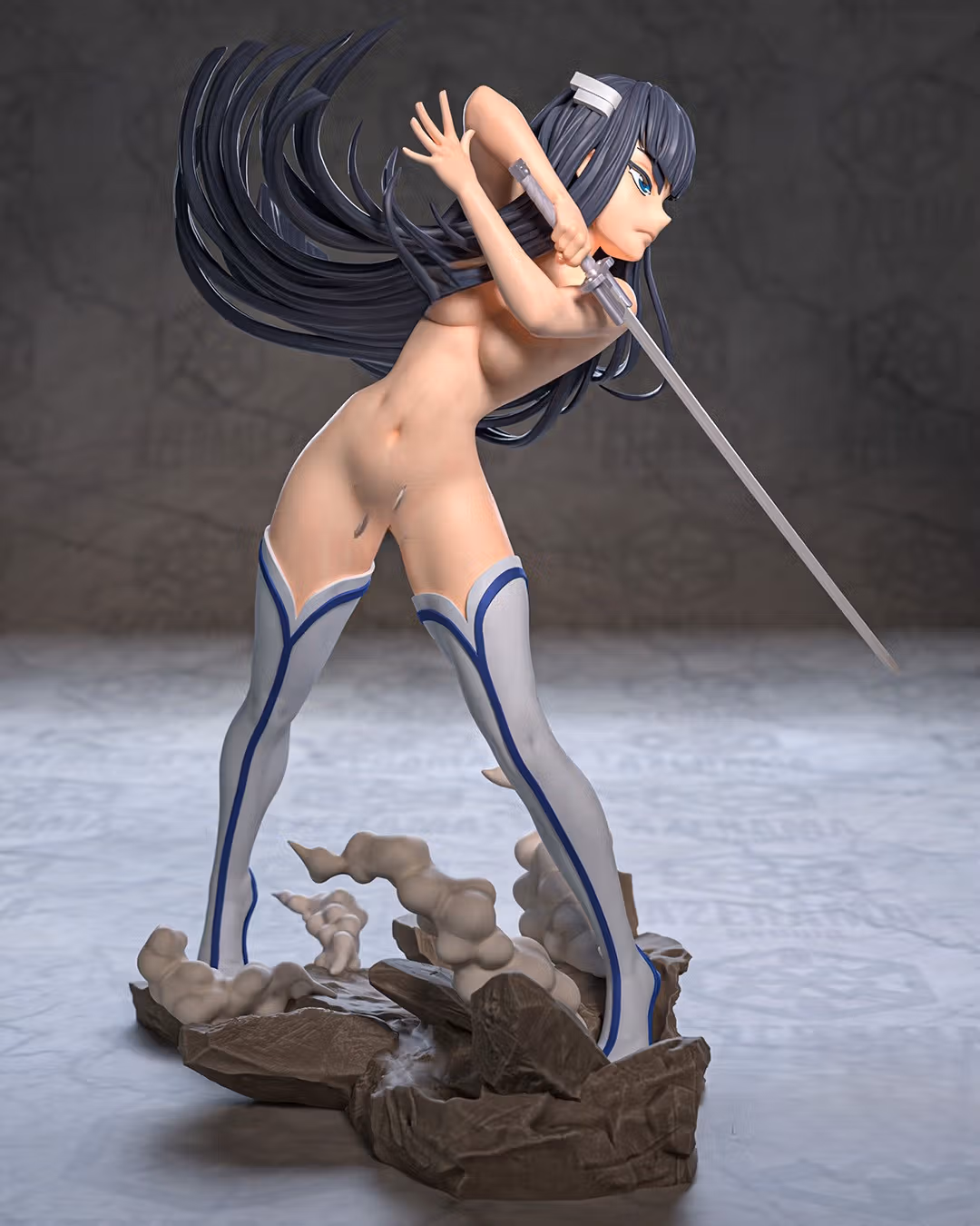 Satsuki Kiryuin Statue | Kill la Kill Fan Art by Azerama SFW,NSFW 3d printed,3d printed statue,nsfw statue,Satsuki Kiryuin statue,Kill la Kill statue