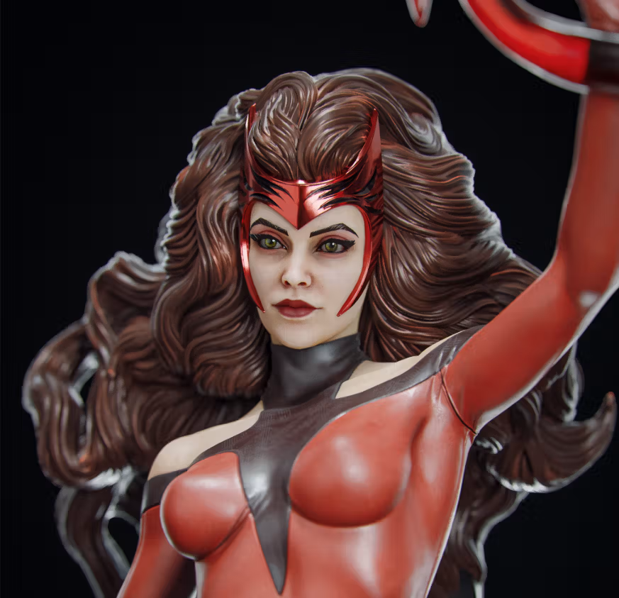 Estatua Scarlet Witch Hellfire Gala | Marvel Fan art por Abe3D SFW 3d printed statue,sfw statue,Scarlet Witch Hellfire Gala Statue,3d printed figure,3d printed,marvel statue