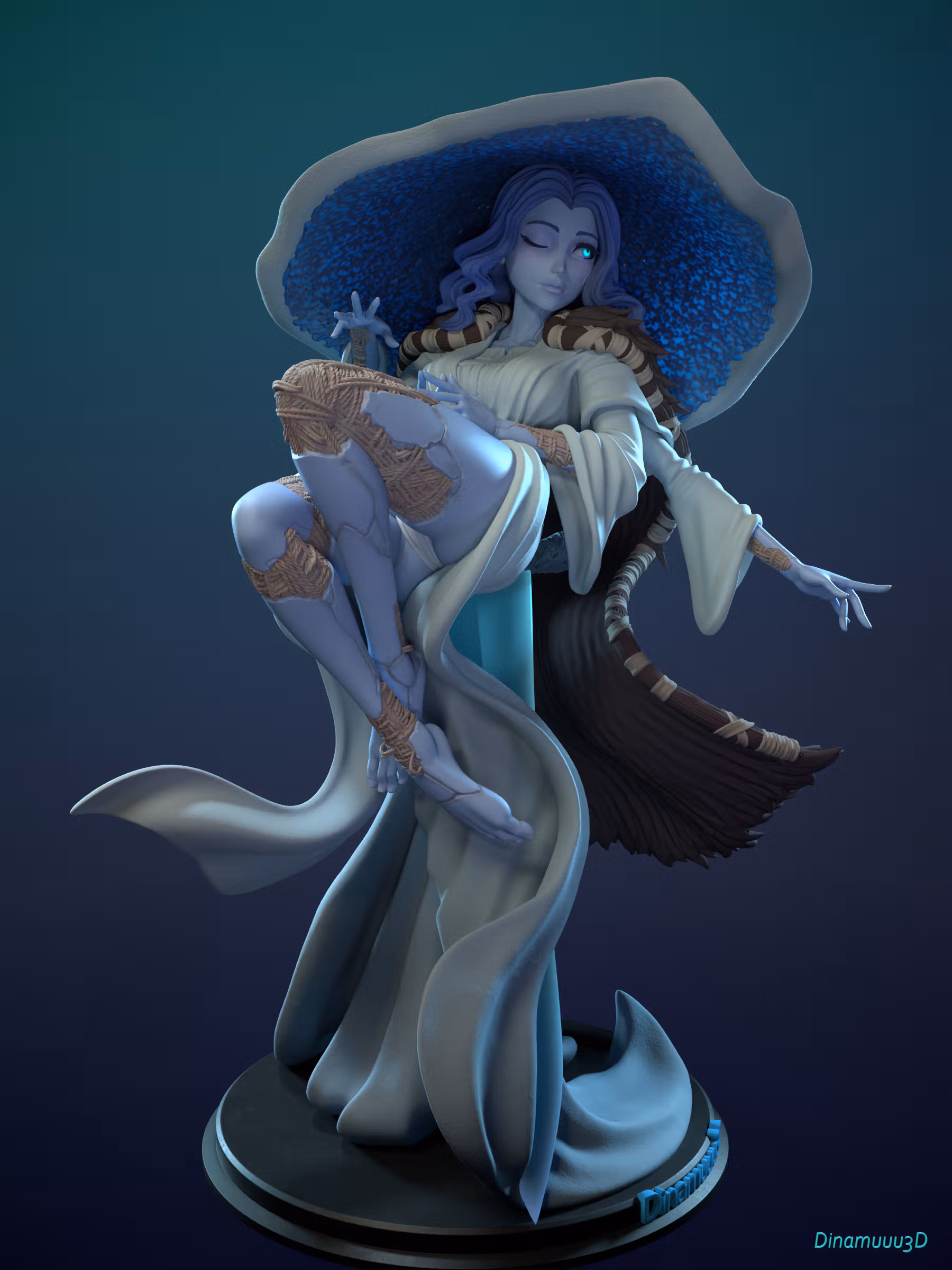 Statue Ranni | Elden Ring Fan art par Dinamuuu3d SFW,NSFW 3d printed statue,3d printed,nsfw statue,3d printed figure,Ranni Statue,Elden Ring Statue