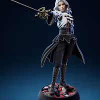 Real Maelle Statue | Clair Obscur: Expedition 33 Fan Art by Bulkamancer SFW 3d printed statue,3d printed,Maelle Statue,3d printed figure,Clair Obscur: Expedition 33 statue