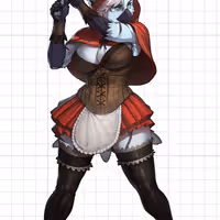 B.B.Hood Furry Sticker | Darkstalkers Vinyl Sticker SFW sfw sticker,stickers,B.B.Hood sticker,Darkstalkers sticker,furry sticker