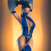 Kitana Statue | Mortal Kombat Fan Art by Abe3D SFW,NSFW 3d printed statue,nsfw statue,Kitana statue,Mortal Kombat statue,3d printed figure,3d printed