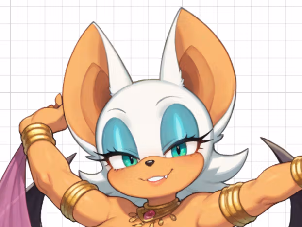 Rouge the bat belly dancer Furry Girl NSFW Sticker | Sonic Vinyl Sticker NSFW sonic sticker,nsfw sticker,Rouge the bat sticker,Furry Girl stickers,Rouge sticker