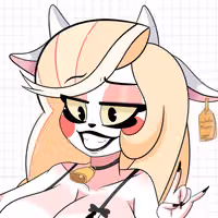 Pegatina Charlie Cow Girl | Hazbin Hotel Pegatina de vinilo SFW,NSFW,Futa Hazbin Hotel sticker,nsfw sticker,Charlie stickers,futa sticker,futanari sticker