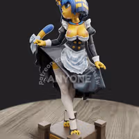Ankha Maid Statue | Animal Crossing Fan Art by Anyonensfw SFW,NSFW 3d printed,3d printed statue,nsfw statue,Animal Crossing Statue,Ankha Maid Statue