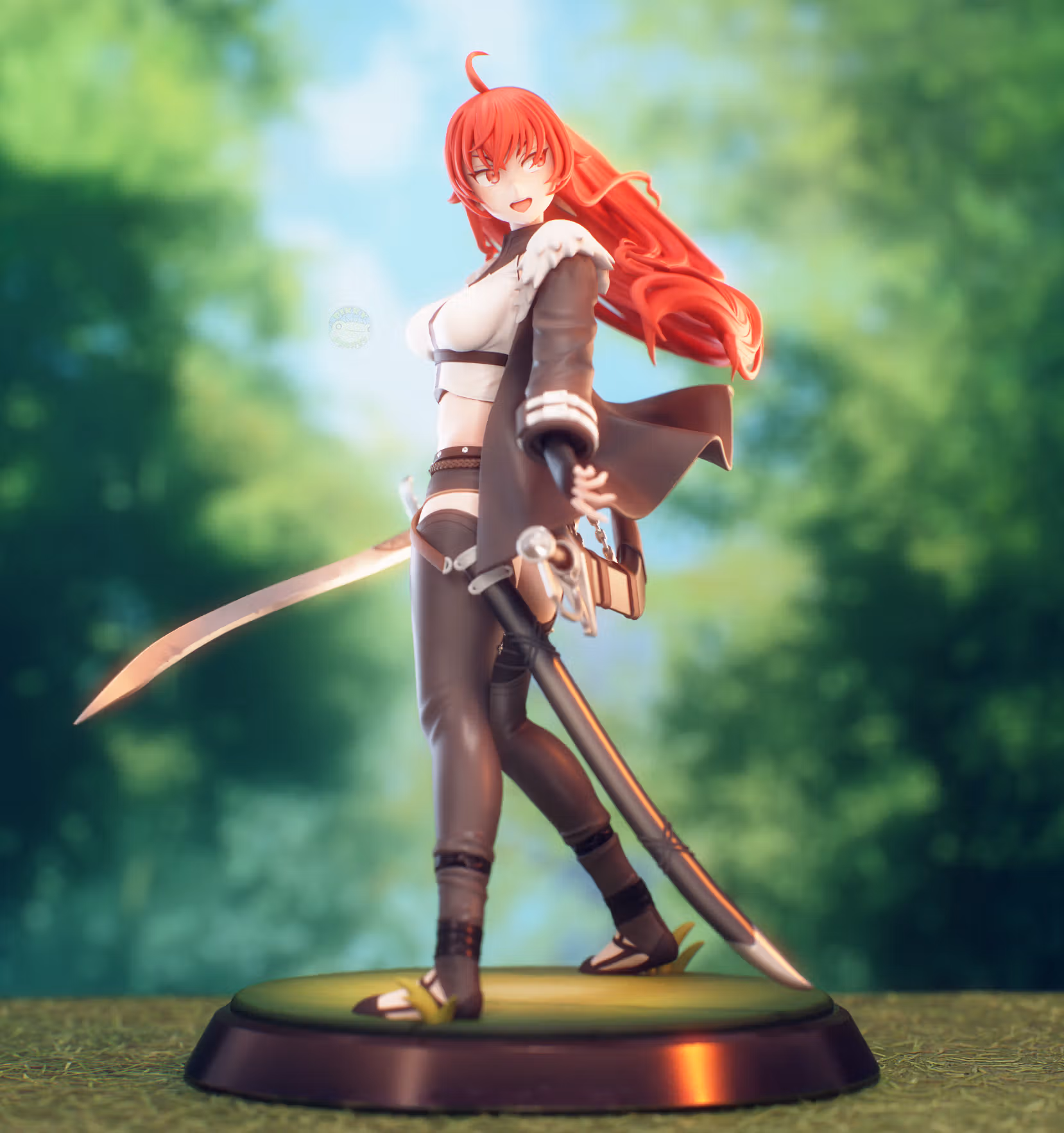 Statua Berserker King Eris | Mushoku Tensei Fan art di PikkyPrints SFW 3d printed statue,3d printed,3d printed figure,Berserker King Eris Statue,Mushoku Tensei Statue,sfw statue