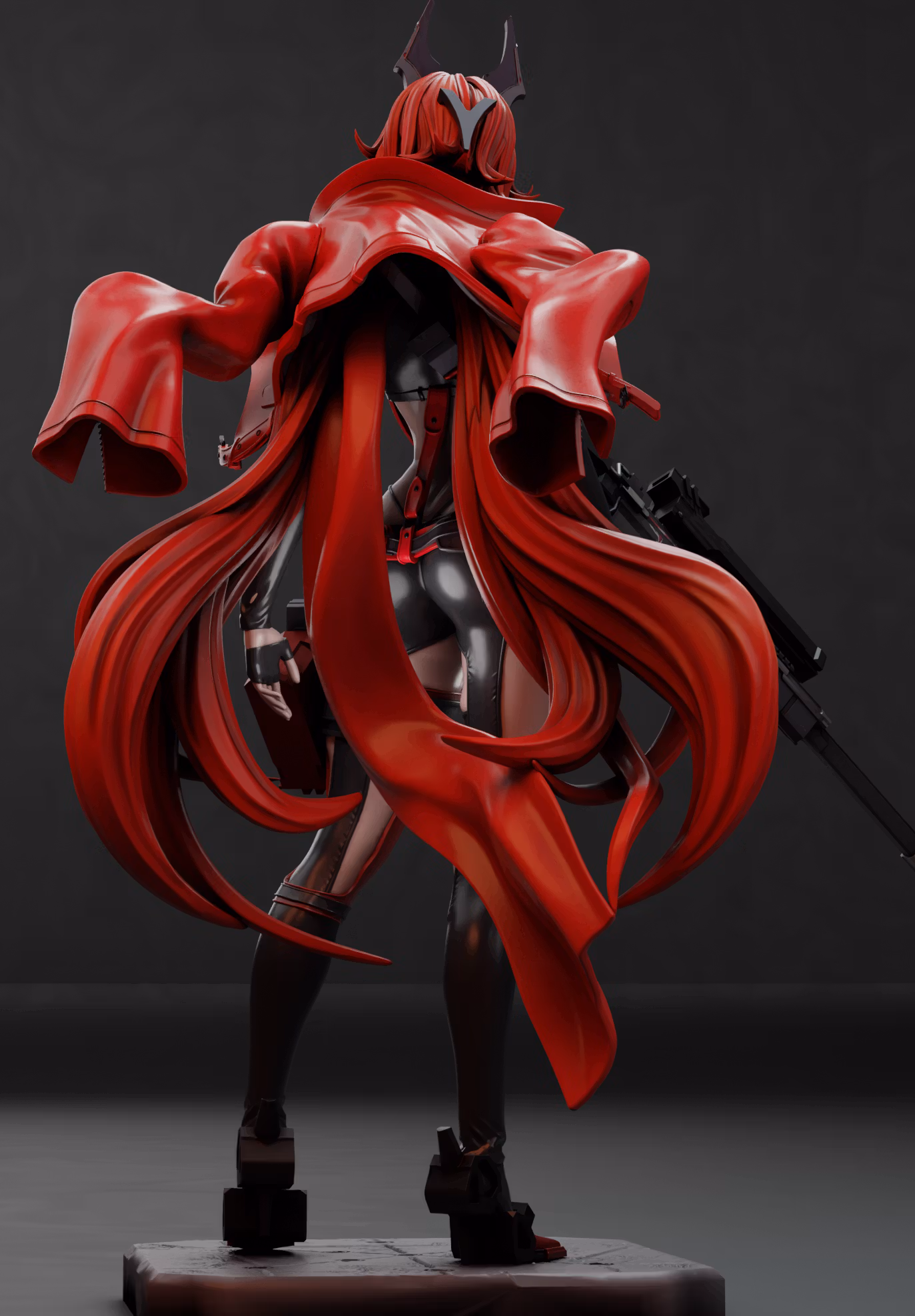 Red Hood Statue | NIKKE Fan Art by Gr8Tech SFW,NSFW 3d printed statue,nsfw statue,Red Hood statue,NIKKE statue,3d printed figure,3d printed