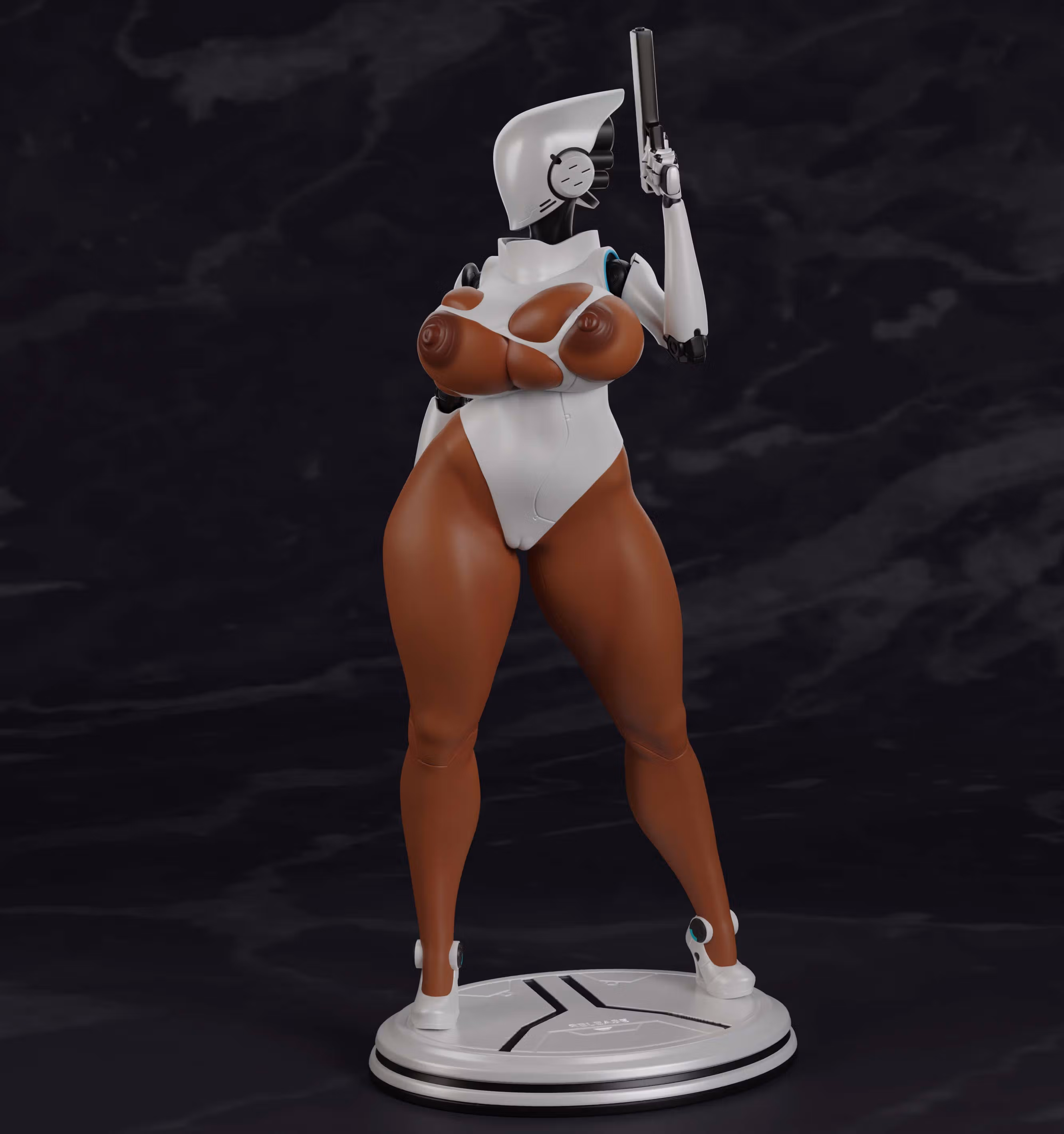 Haydee Statue | Haydee Fan Art by PolyBitsArt SFW,NSFW 3d printed statue,3d printed,3d printed figure,Haydee Statue,nsfw statue