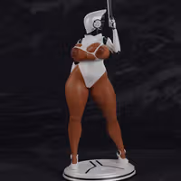 Haydee Statue | Haydee Fan Art by PolyBitsArt SFW,NSFW 3d printed statue,3d printed,3d printed figure,Haydee Statue,nsfw statue