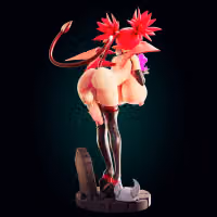 Statua Etna | Disgaea Fan art di Officer Rhu SFW,NSFW,Futa 3d printed statue,3d printed figure,Etna statue,futa statue,Disgaea statue,nsfw statue,futa figurines,futanari figurines,futanari statue