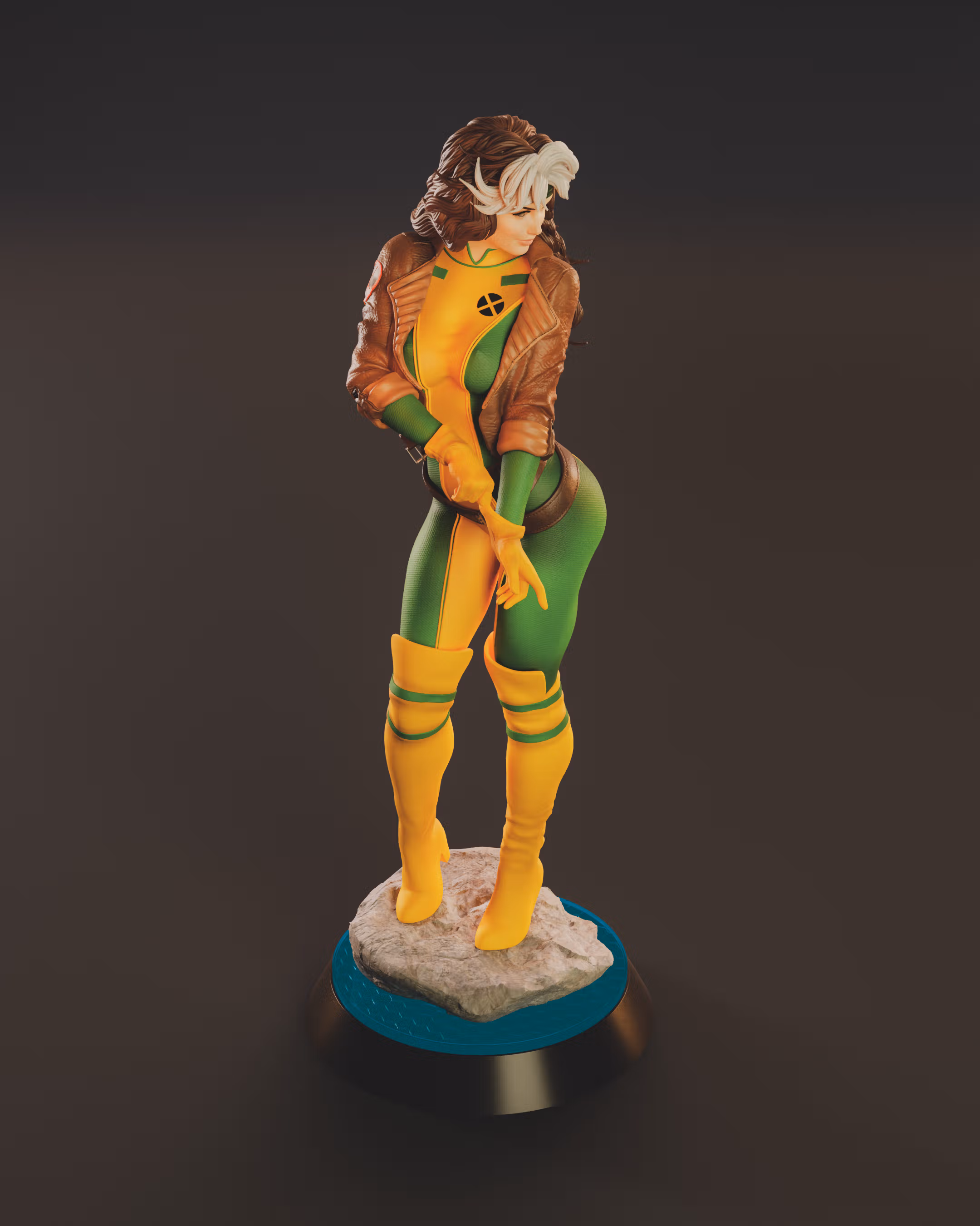 Rogue Statue | Marvel Fan Art by Abe3D SFW 3d printed statue,rogue statue,marvel statue,3d printed figure,3d printed