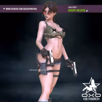 Statue Lara Croft | Tomb Raider Fan art par OXO3D SFW,NSFW 3d printed,3d printed statue,nsfw statue,3d printed figure,Lara Croft statue,Tomb Raider statue