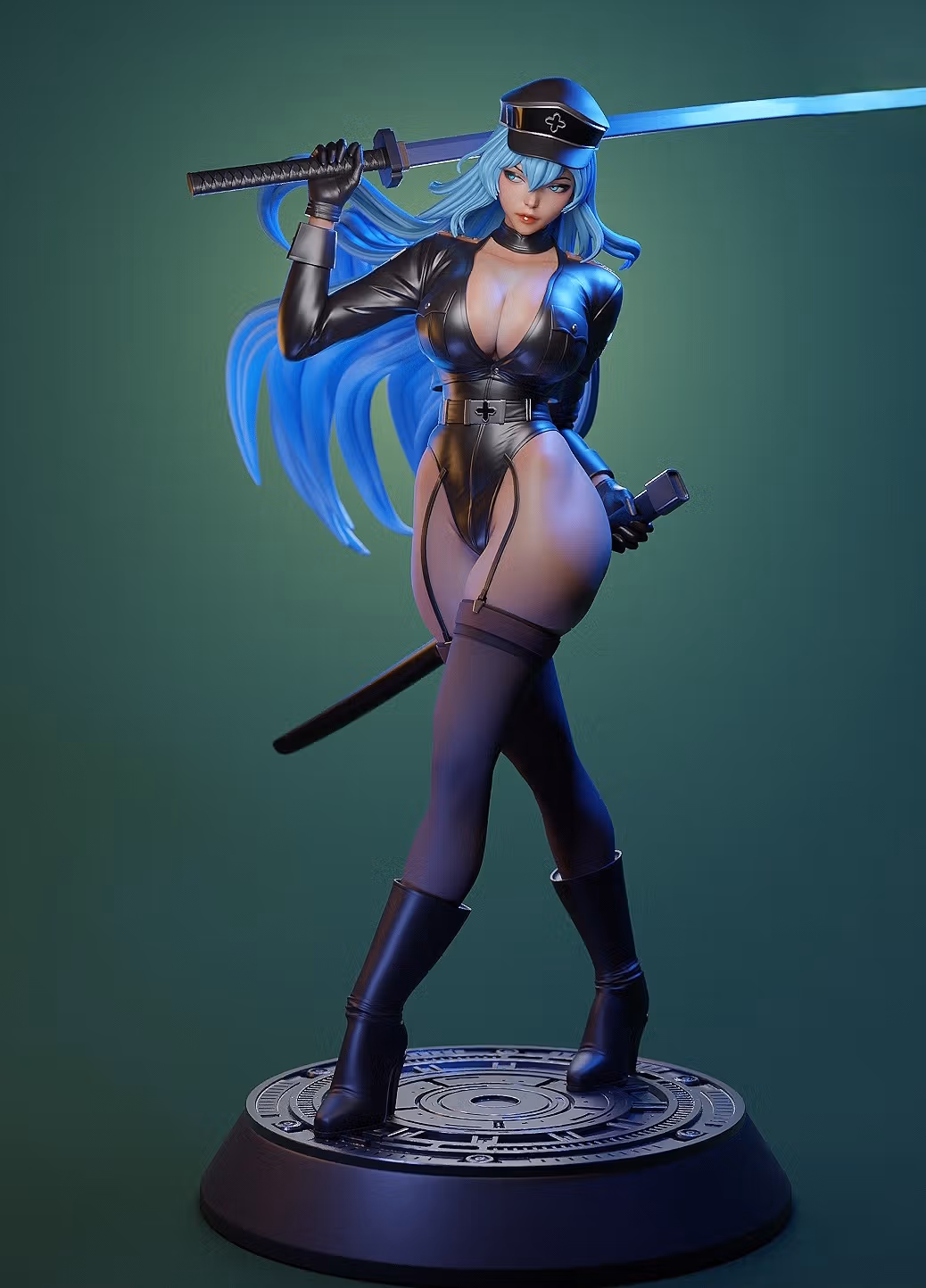 Esdeath Statue | Akame Ga Kill Fan Art by E.S Monster SFW,NSFW 3d printed,3d printed statue,nsfw statue,Esdeath statue,Akame Ga Kill statue