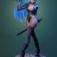 Esdeath Statue | Akame Ga Kill Fan Art by E.S Monster SFW,NSFW 3d printed,3d printed statue,nsfw statue,Esdeath statue,Akame Ga Kill statue