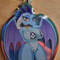 Milky Ember Dragon Girl Furry Keychain | My Little Pony Acrylic Keychain SFW And NSFW My Little Pony,Milky Ember Dragon Keychain,furry keychain,nsfw keychain