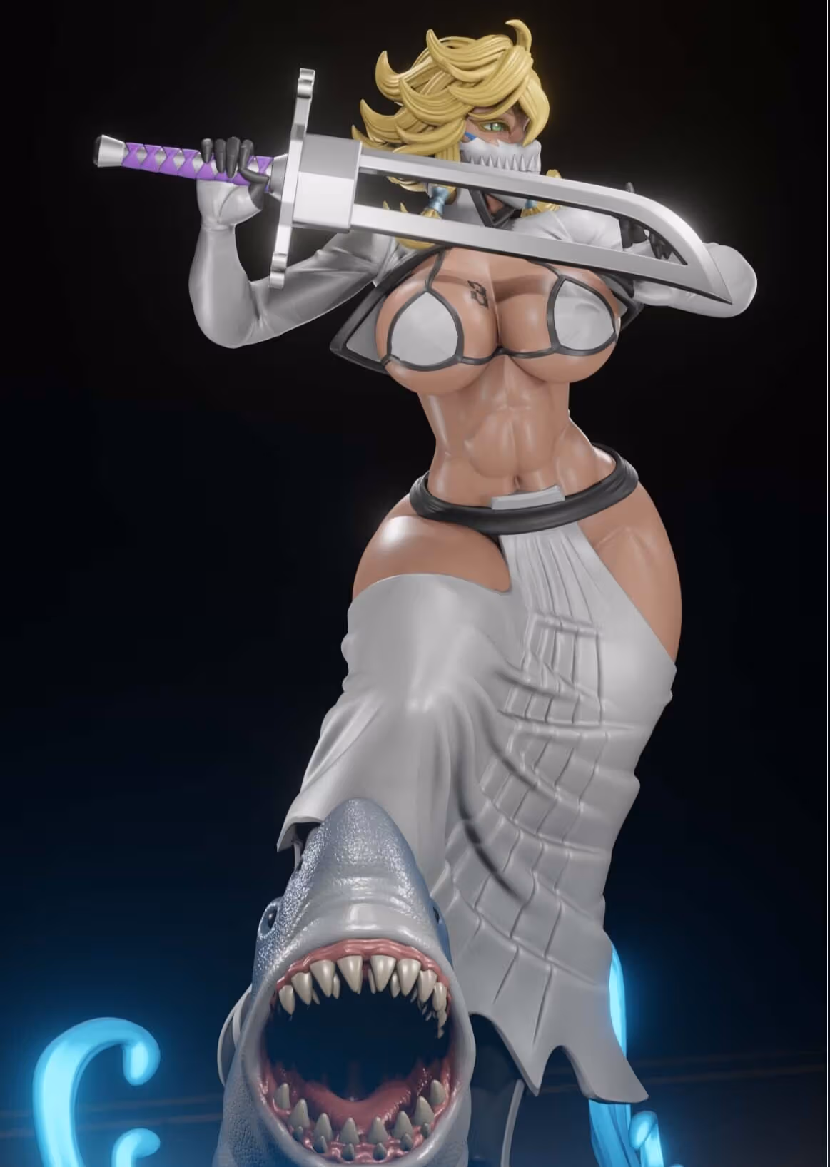 Statue Tier Harribel | Bleach Fan Art par Digital Dark SFW,NSFW,Futa 3d printed statue,3d printed,nsfw statue,futa statue,futa figurines,futanari figurines,futanari statue,3d printed figure,Tier Harribel Statue,Bleach statue 