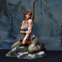 Statue Lara Croft | Tomb Raider Fan art par Exclusive3dprints SFW,NSFW 3d printed statue,3d printed,nsfw statue,3d printed figure,Lara Croft statue,Tomb Raider statue