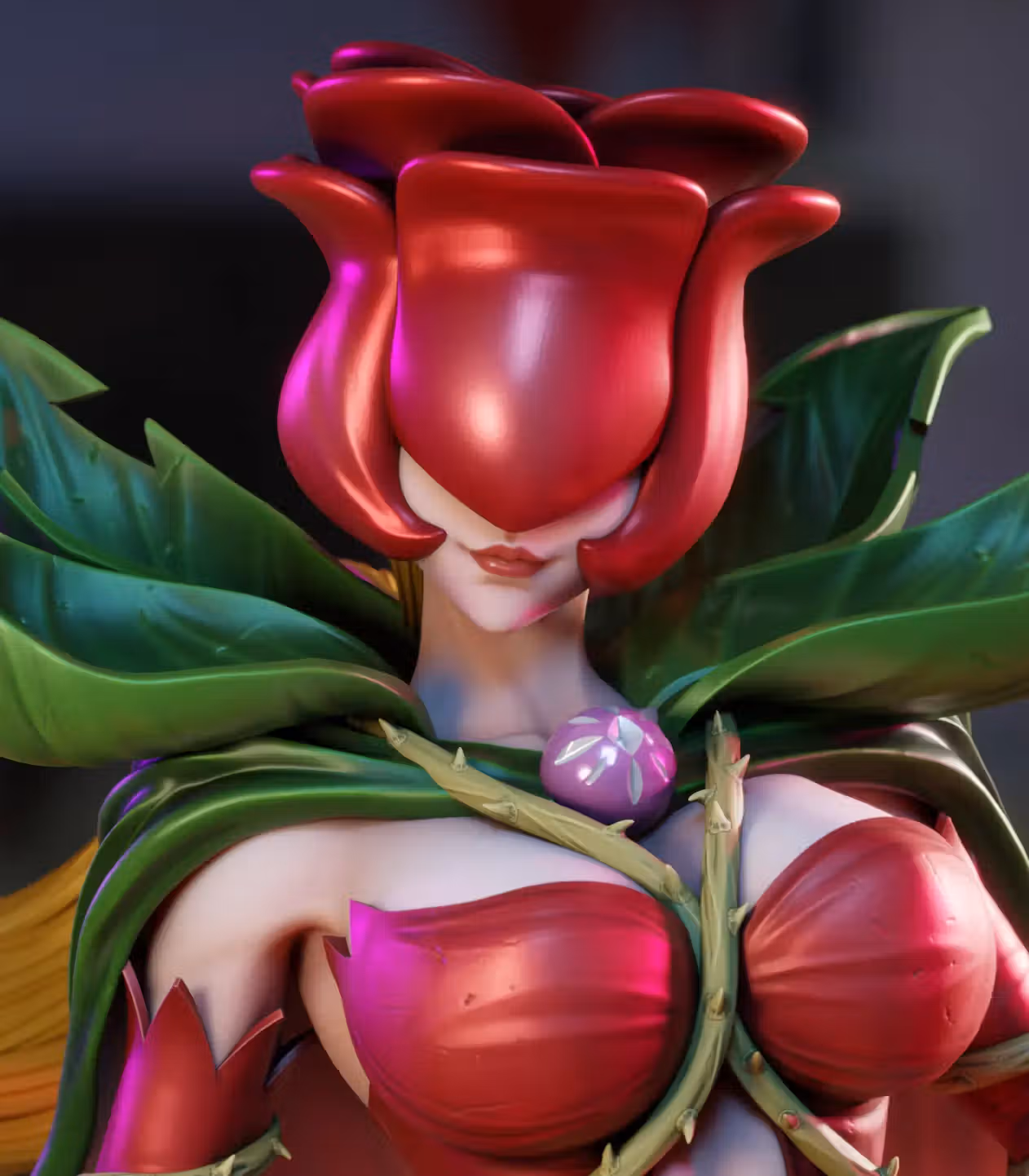 Rosemon Statue | Digimon Fan Art by 3Dmoonn SFW 3d printed,3d printed statue,Rosemon Statue,Digimon statue,3d printed figure