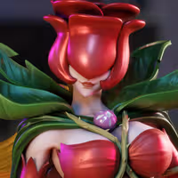 Rosemon Statue | Digimon Fan Art by 3Dmoonn SFW 3d printed,3d printed statue,Rosemon Statue,Digimon statue,3d printed figure