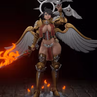 Battle Thicc Saint Celeste Statue | 40k Fan Art by Digital Dark SFW,NSFW,Futa 3d printed statue,3d printed,nsfw statue,futa statue,futa figurines,futanari figurines,futanari statue,3d printed figure,Battle Thicc Saint Celeste Statue,warhammer 40k statue