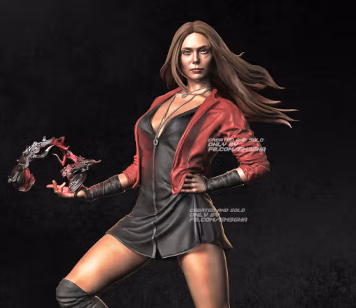 Scarlet Witch Statue | Marvel Fan Art by VX-Labs SFW,NSFW 3d printed statue,3d printed,nsfw statue,3d printed figure,Scarlet Witch Statue,Marvel Statue